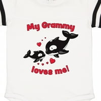 Inktastic moj grammy voli me orke porodični poklon dječaka za bebe ili dječju djecu