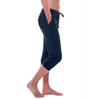 Leesechin ponude joga hlače s džepovima vježbajući gamaše Stretch tipka za struk Pocket Yoga teretana