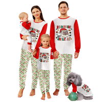 Podudaranje PJS Plus Veličina Porodica Božić Pijamas Klasična noćna odjeća Crtani PJS Podudaranje postavlja