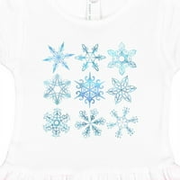 Inktastične zimske snježne pahulje poklon toddler djevojka haljina