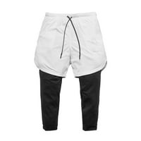 Dvostruki sloj i fitness feternalni muški sportovi i fitnes brze suhe hlače Capri hlače za žene