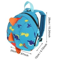 Backpack sigurnosnog kabelskog snopa, toddler Anti-izgubljena torba, slatka crtani dinosaur Beby sigurnosni