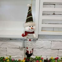Božićna lutka Flannel Santa Claus Snowman Elk ljuljačka opruga za plišano dekoracija lutke Slatka Xmas