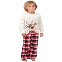 Nevenen Božićne pidžame za obitelj podudaranje jamme za odrasle i dječje božićno odjeće za spavanje