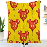 Mickey Minnie Mouse slatka crtani bacajte pokrivač ultra mekane deke Slatka crtani crtani bake, mekani ugodni luksuzni flanel pokrivači plišani pokrivač za kauču
