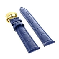 Kožna traka za stražu za franck muller sat za implementaciju plavog zlata