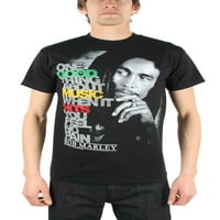 Bob Marley - Dobra muzika pogodila je majicu za odrasle u crnom