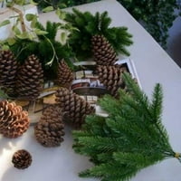 Veštačke biljke Pine Podružnice Božićni Garland Diy Xmas Dekoracije za zabavu