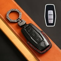 Kožna auto daljinski ključ FOB poklopac kućišta za Mitsubishi Outlander Black