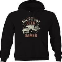 Više od samo neke geek gamer nerd hoodie za velike muškarce 3xl tamno siva