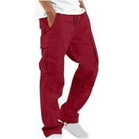 Giligiliso College Yould Adult Modne Muškarci Solidan povremeni više džepova na otvorenom ravno tipovi fitness hlače Tergo hlače pantalone