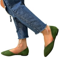 Adviicd Stanovi za žene zatvorene prste modne ljetne i jesenske žene pumpe pune boje širine širine cipela