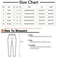 Qiaocaity ženske ljetne hlače Ležerne prilike rastezljive radne hlače visoke struke Plus size pamučne