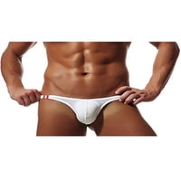 Wybzd muškarci bikini g-žice donje rublje donje rublje Glatke gaćice tangas tanga ispod bijelog l
