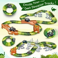 Dinosaur igračke - Kreirajte dinosaur World Road-fleksibilan za trenglijsku playset i cool dinosaur
