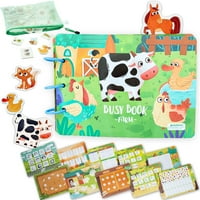 Montessori zauzeta knjiga za djecu 1- - Preassembled Google knjige za mališane 3- W torba za zipper - mirne knjige za mališane 3- - Farm Montessori zauzeta knjiga za djecu