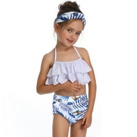 DMQupv kupaonica Dječje djevojke 10- bikini nose kupalište cvjetni kupaći kostimi za bebe Toddler Sport