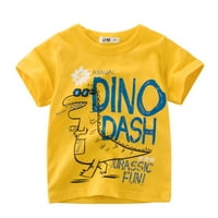 Toddler Kids Baby Boys crtani morski psi Dinosaur kratki rukav Crewneck T majice na vrhu Tee odjeću za 1- godine