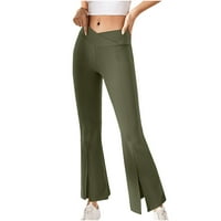 Jsaierl joga hlače za žene plus veličine Legging fitness visoke struk hlače Stretch Tummy Control pantalone
