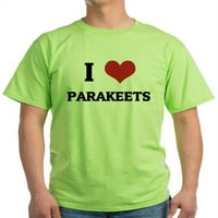 Cafepress - Volim papagane pepeo siva majica - lagana majica - CP