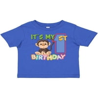 Inktastični majmun prvi rođendanski poklon dječaka za bebe ili djevojčicu majica