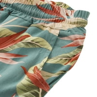 HAITE MAN Ljetne kratke hlače Elastična struka Drća za crtanje plaže Plaže Hortke Holiday Beachward