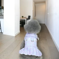 Yirtree slatka haljina za pse djevojčica za kućnu ljubimcu sa pješačkom prstenom ljetne cvjetne čipke