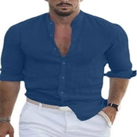 Abtel muns bluza s majicama majice casual vrhovi muškarci udobne tuničke košulje mornarsko plava 2xl