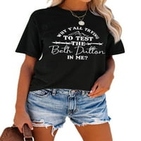 Anbech Beth Dutton košulje Yellowstone T majice Ženske kratke rukave Grafički teški odjeća za odjeću