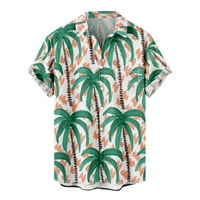 EdVintorg Havajska majica kratki rukav Nova odobrenje Moda Havajski stil Casual FAVESIH BAKE Košulje Summer Prevelike odjeću