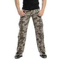 Muške teretne pantalone casual vojne vojske Camo Regularne fit pamučne borbene maskirne radne hlače