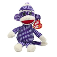 Ty Beanie Baby: Quilted ljubičasta čarapa majmun