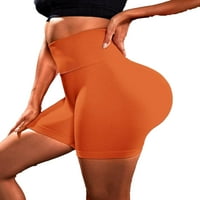 Narančasti čvrsti mršavi ženski šorc