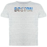Naziv grada Bostona sa fotografijom Majica Muškarci -Mage by Shutterstock, muški medij