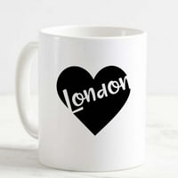 Kafa Mug Love London Heart Europe UK Početna Travel Lokacija Bijela čaša Smiješne poklone za rad u kancelariji