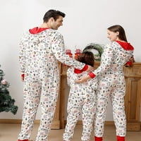 Peyakidsaamatching pidžama set za obiteljski božićni rublje za spavanje sa zatvaračem