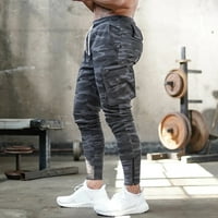 Muške fitness tanke-fit rastezanje teletskih hlača Sportska radna odjeća Trčanje hlače Trening Hot6S4486753