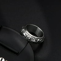 Dizajn budizma Rotiranje širokog prstena za prstenje Čarm poklon ukrasa nakita