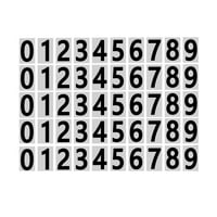 Xinqinghao Mailbo brojevi za vanjske skupove 0- Reflektirajuće brojeve naljepnice Snažne samoljepljive adrese brojeva za kuće C