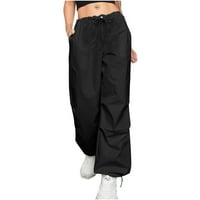Lulshou nisko struk teretni hlače Žene ulice u ulici Modni dizajn Sense Multi džepni kombinezon za crtanje