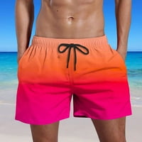 Muškarci Ležerne prilike modne gradijentne gaćice sa džepovima Elastične struke Hlače na plaži Red,