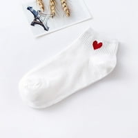 PXIAKGY čarape za žene 1Pair sanipure Boja udobne čarape Neklizajuće pruge kratke čarape Bež + jedna