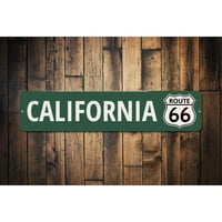 Kalifornijski potpisnica ruta, metalni zidni dekor