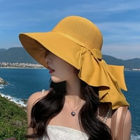 Ljetni sunčevi kape za žene, žene široki rub sunčani šešir UPF Ljetna šešir disketa za rušenje kaputa
