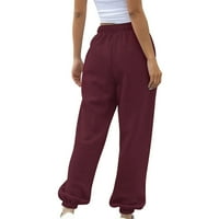 Eashery Womens Capri pantalone casual pantalone Lounge hlače Elastična struka joga hlače hlače za žene