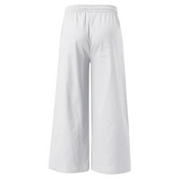 Teretne pantalone Muške proljeće Ljetne casual pantalone Solidne posteljine sportovi hlače pune dužine