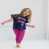 Barbie Big Girls Majica i gamaši odjeća postavljaju malinu na veliko dijete