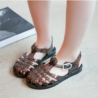 Lilgiuy Little Girls Sandale Zatvoreno Dječje ljetne sandale Ležerne modne haljine cipele