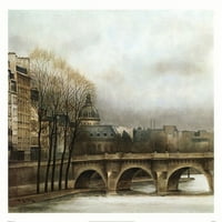 Le Pont Neuf by Andre Renou Fine Art Poster Print Andre Renou