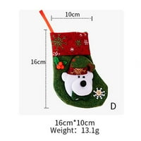 Božićni snjegović elk čarape mini meke božićne čarape Božićna zabava Svečani dekor Mali medvjed
